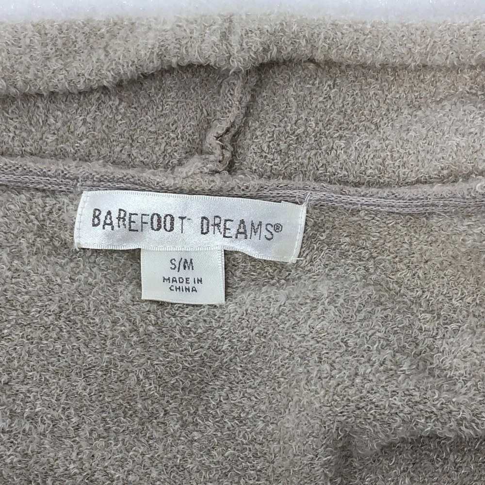Barefoot Dreams Cardigan Gray Cream Ombré Open Front Size S/M Cozy
